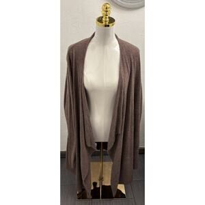 Barefoot Dreams Bamboo Chic Lite Cardigan Brown Size 3X Open Cozy Plush